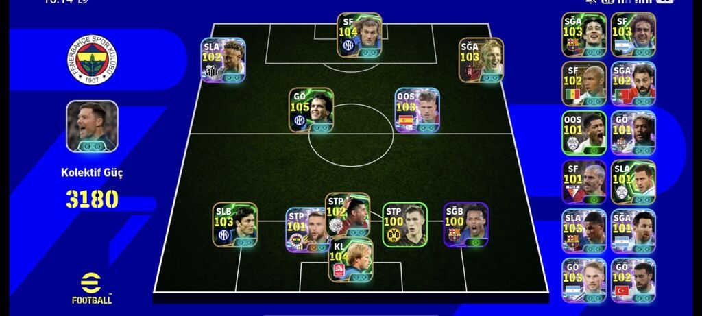 EFootball hesabında tam qurulmuş komanda və zəngin heyət satılır