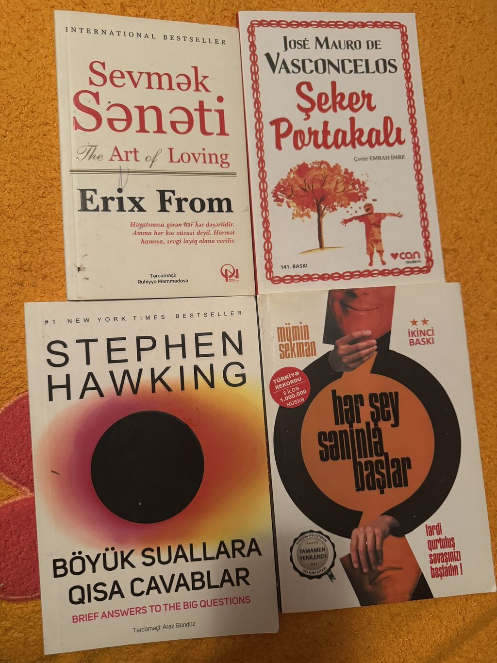 Sevmək sənəti-4 Şeker portakalı -4 Hərşey səninlə başlar-4 böyük