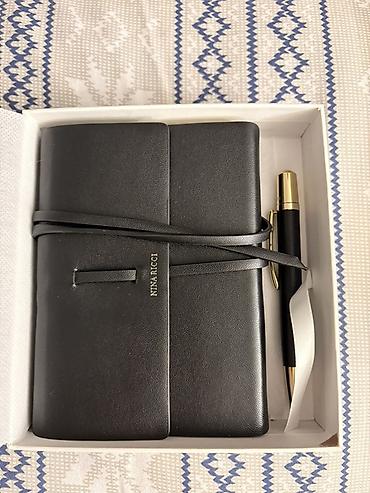 Nina Ricci dəftər və qələm dəsti(2 səyfədi yazılıb) - Brend: NINA - şəkil 4