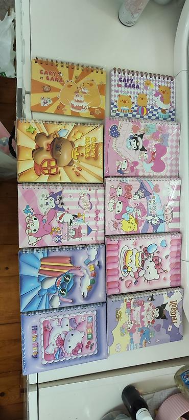 Qiymət- böyük spiral dəftərlər 2 azn, balaca zərli bloknotlar 1.50(3 - şəkil 2