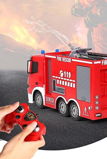 Радиоуправляемая пожарная машина с водой.Радиоуправляемая пожарная - şəkil 3