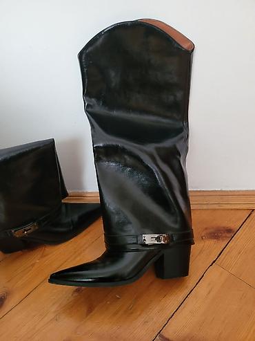 Çəkmə, Ölçü: 39, rəng - Qara, Yeni - şəkil 2