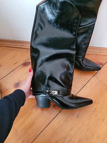 Çəkmə, Ölçü: 39, rəng - Qara, Yeni - şəkil 5