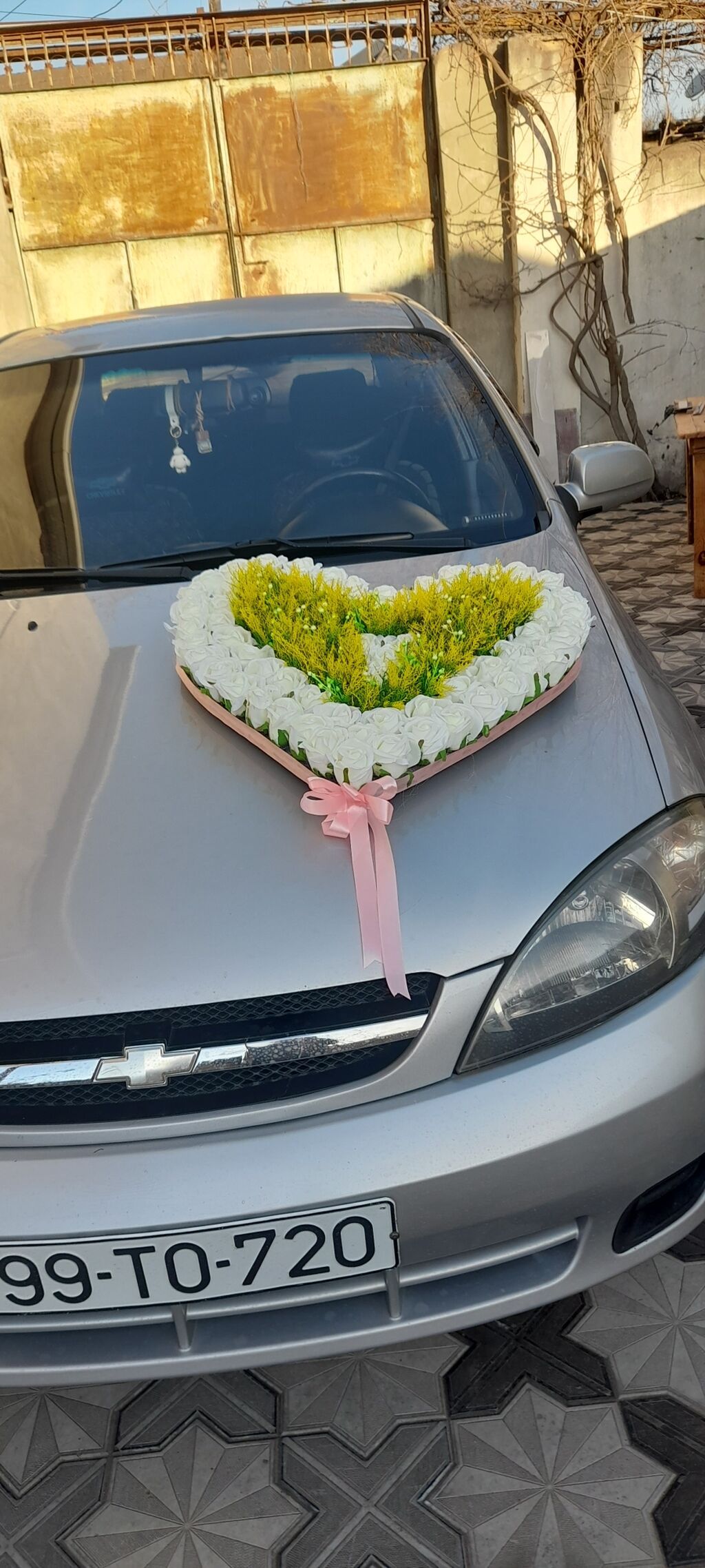 Toy/Nişan üçün avtomobil bəzədilməsi komplekti - Kapot üçün iri