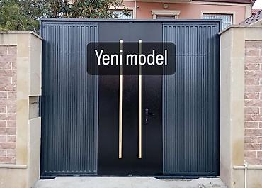 Yeni Həyət darvazası, 3 m, Mexaniki, Qapı ilə, rəng - Ağ, Kredit yoxdur, Ödənişli quraşdırma, Ödənişli çatdırılma, Rayonlara çatdırılma - şəkil 5