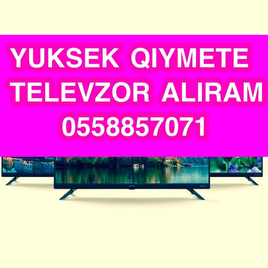 Teze ve islenmis Televizorlarin Alisi ve satisi Unvandan goturme Elave