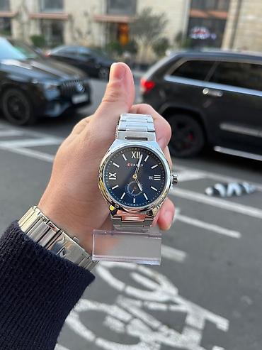 Yeni, Qol saatı, Curren, rəng - Gümüşü - şəkil 3