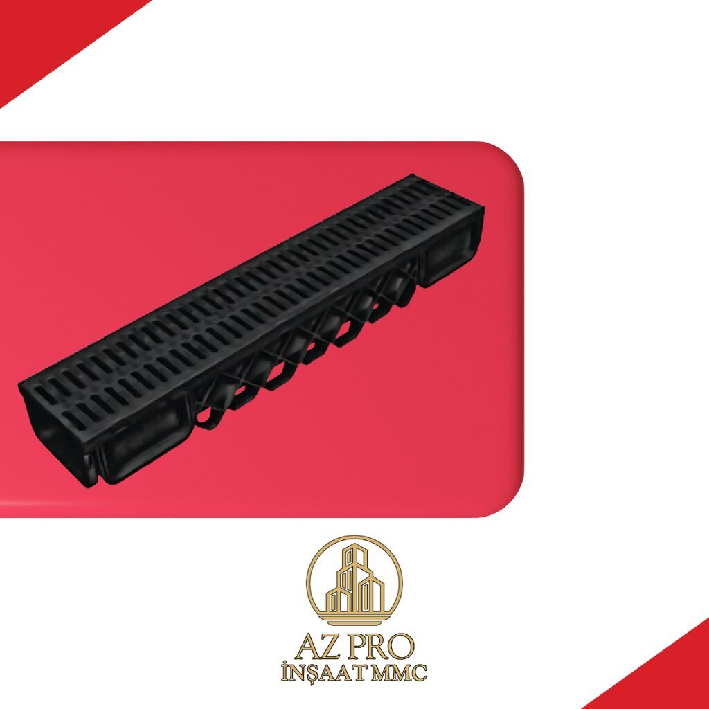 Plastik drenaj kanalları Suvarma, suyun çəkilməsi və drenaj