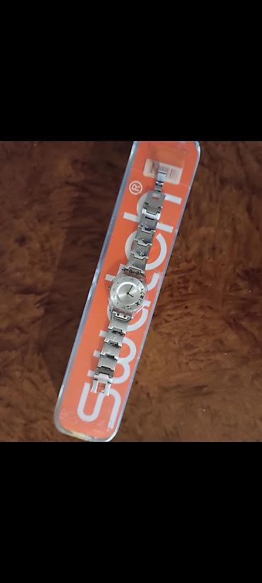 İşlənmiş, Qol saatı, Swatch, rəng - Gümüşü - şəkil 2