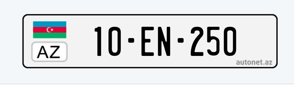 Avtomobil qeydiyyat nişanı 10-EN-250