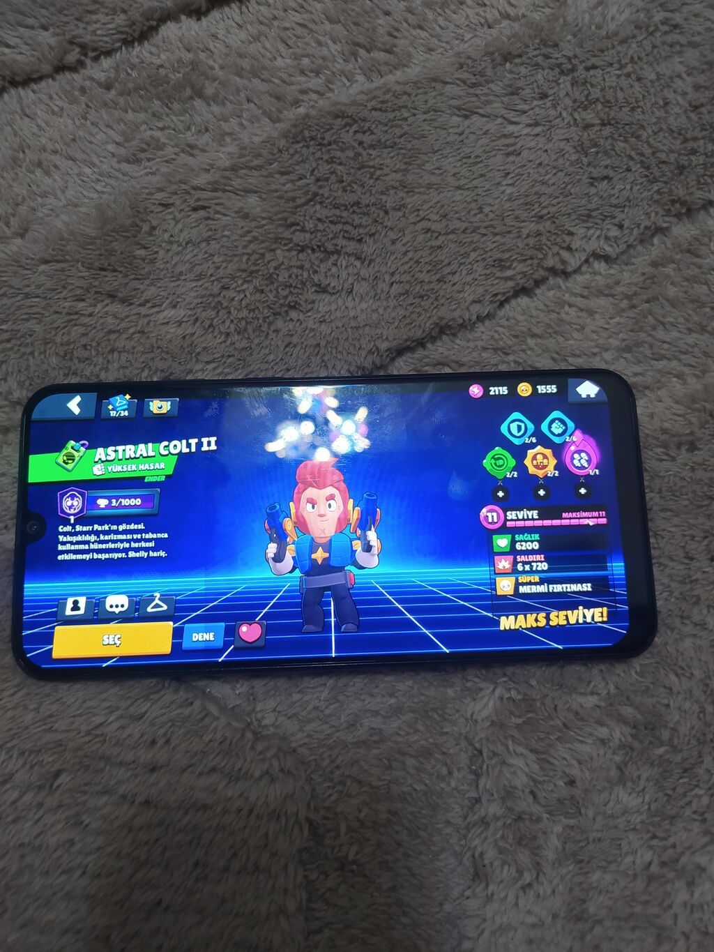 Brawl Stars hesabı – maksimum səviyyəli qəhrəmanlar və nadir skinlər