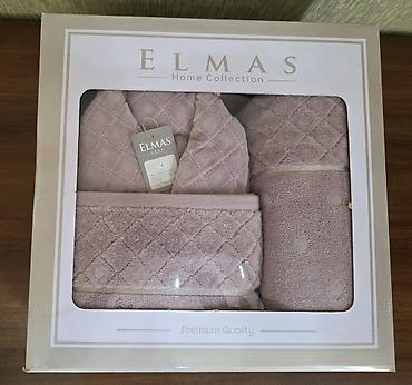 Hamam üçün Yeni rəng - Çəhrayı Pambıq Dəsmal - şəkil 3