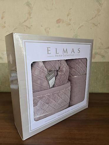 Hamam üçün Yeni rəng - Çəhrayı Pambıq Dəsmal - şəkil 4