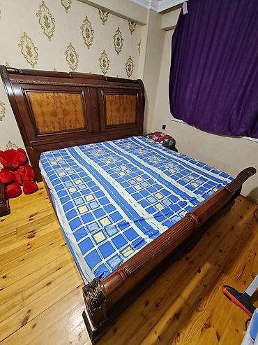 İşlənmiş, İkinəfərlik çarpayı, Bazasız, Matras ilə, Siyirməsiz, Rumıniya - şəkil 3