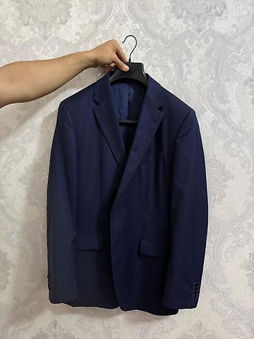 Cacharel kişi kostyumu – tünd göy rəngdə, klassik dizayn. - Brend - şəkil 3