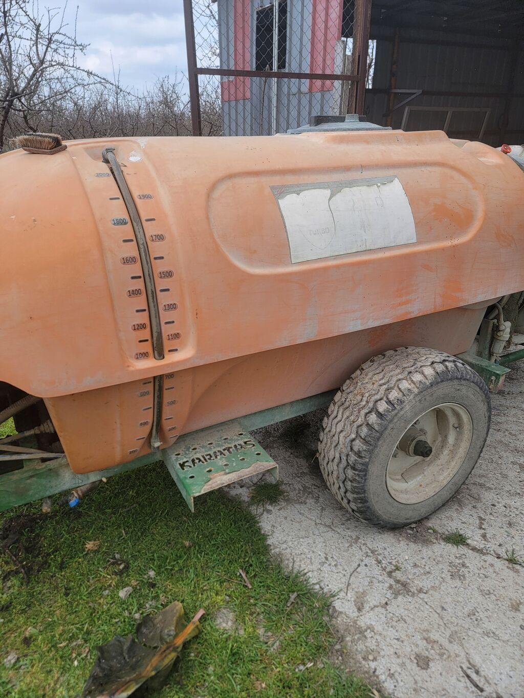 Bağçılıq üçün qoşqu tipli çiləyici (bağ çiləyən aparat) - Kənd