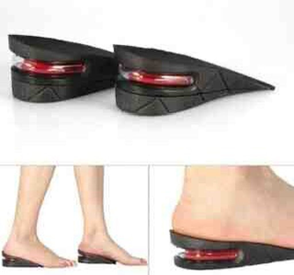 Hündürlük artıran hava yastıqlı daban altlığı (cüt) - Qara rəngli