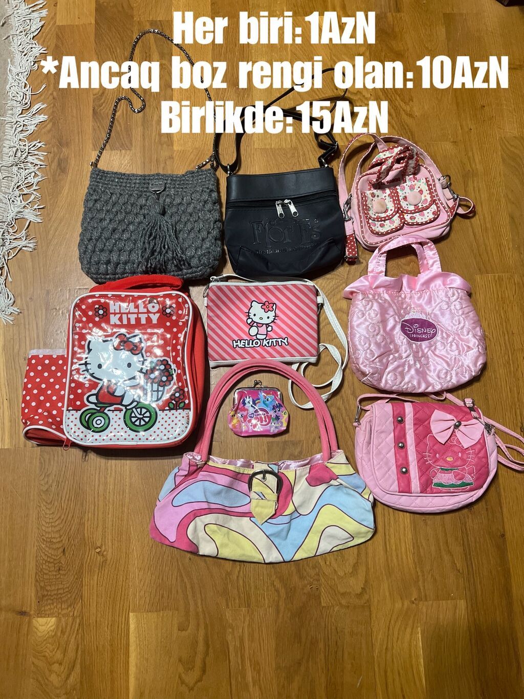 Ushaq cantalar! her biri 1 AzN boz:10 manat birlikde:15AzN