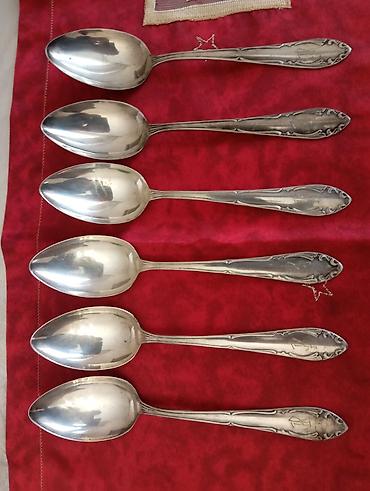 Gümüş rəngli antik üslubda stol qaşıq‑çəngəl dəsti Tərkib: - Müxtəlif - şəkil 4