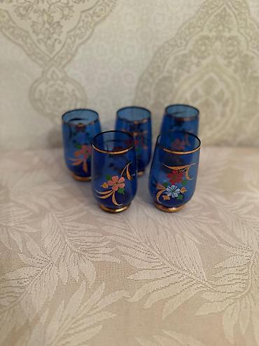 Stəkanlar, rəng - Mavi, Şüşə - şəkil 3