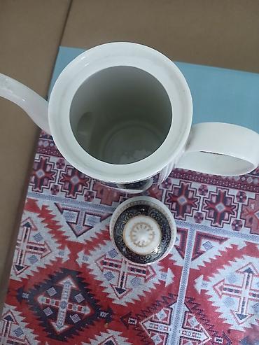 Yeni, rəng - Ağ, Dəm caydanı, Farfor - şəkil 4