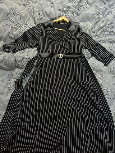 Zolaqlı qara don – şık və ofis tərzi. - Dizayn: incə ağ şaquli - şəkil 3