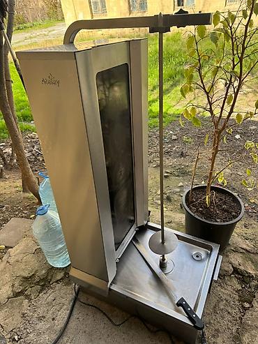 Doner/Kebab şişi üçün peşəkar vertikal elektrik qızdırıcılı aparat - - şəkil 3