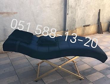 Yeni, Kosmetoloji kuşetka, Qatlanmayan, rəng - Qara - şəkil 3