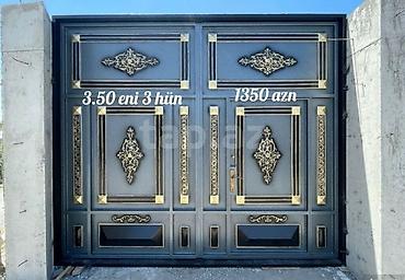 Yeni Dəmir Həyət darvazası, 3 m, Mexaniki, Qapı ilə, Kredit yoxdur, Ödənişli quraşdırma, Ödənişli çatdırılma, Rayonlara çatdırılma - şəkil 4