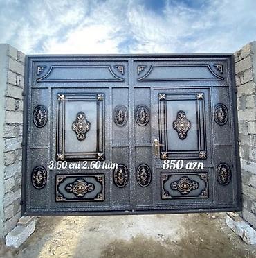 Yeni Dəmir Həyət darvazası, 3 m, Mexaniki, Qapı ilə, Kredit yoxdur, Ödənişli quraşdırma, Ödənişli çatdırılma, Rayonlara çatdırılma - şəkil 5