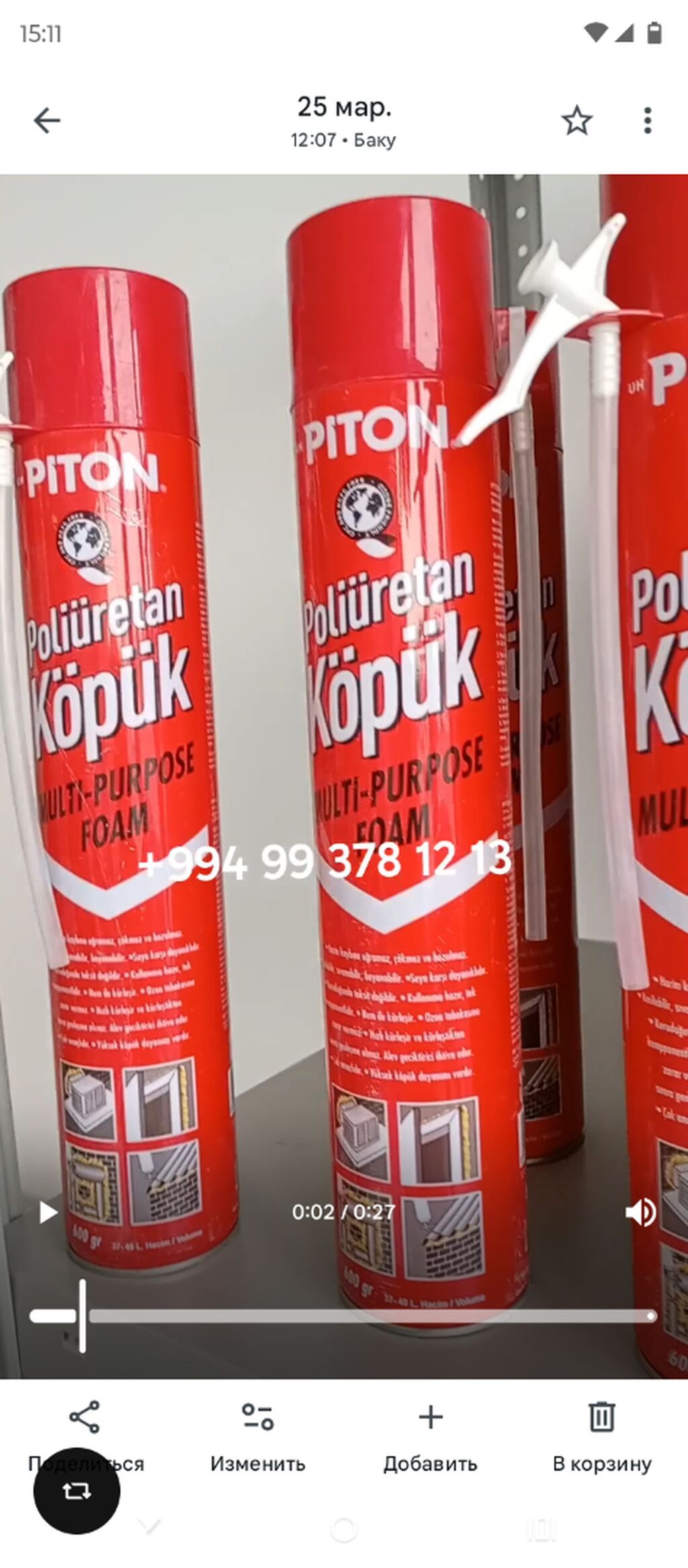 Turkiye istehsali olan izolasiya kopuyu. Yuksek yapiwma gabiliyyetine