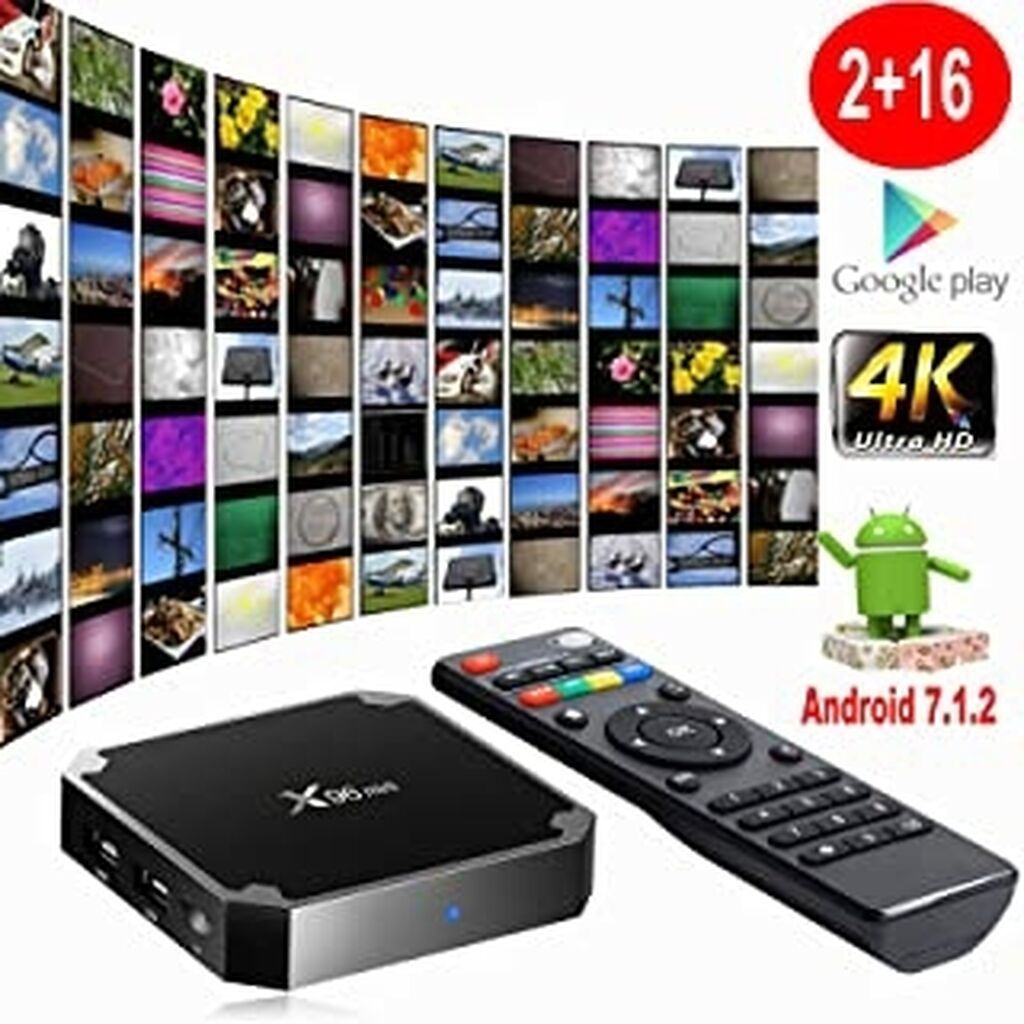 Yeni Smart TV boks TV box 2 GB / 16 GB, Android, Ünvandan götürmə, Pulsuz çatdırılma, Ödənişli çatdırılma