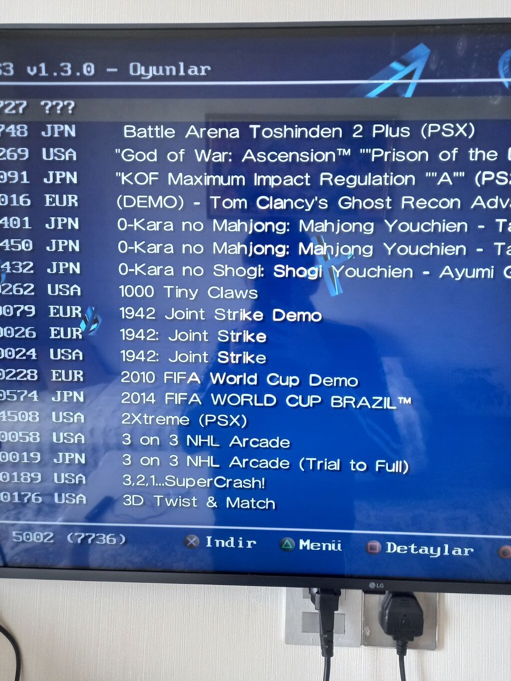 PS3 üçün oyun kataloqu və yükləmə interfeysi - Ekranda “PS3 v1.3.0 –