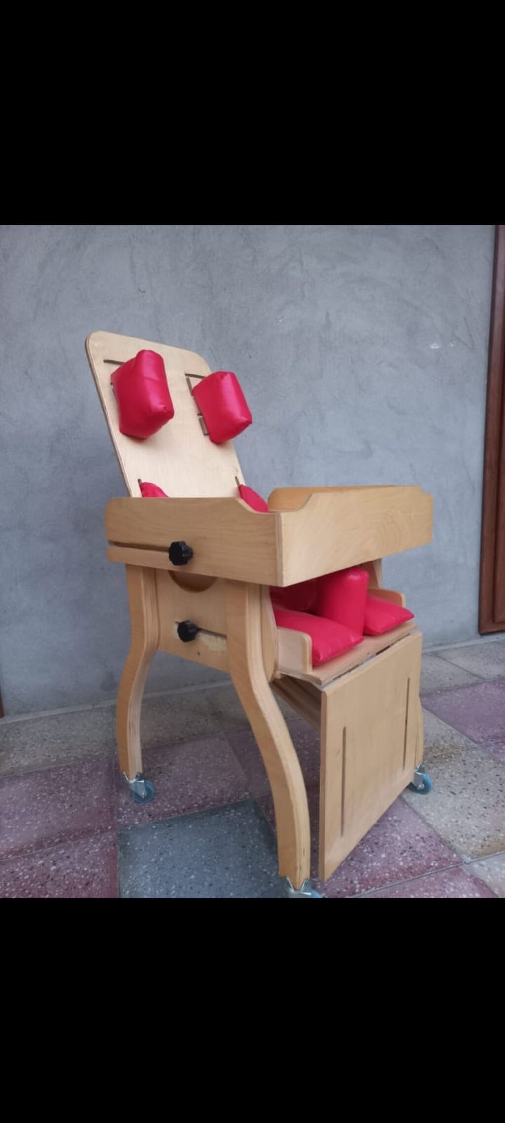 Uşaq üçün funksional terapevtik oturacaq/stol komplekti - Material