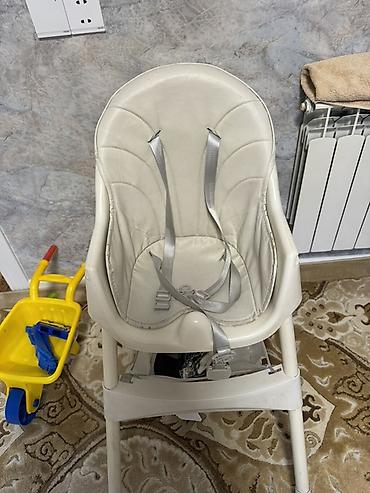 Uşaq yemək stulu - Rəng: ağ/krem - Material: plastik konstruksiya - şəkil 2