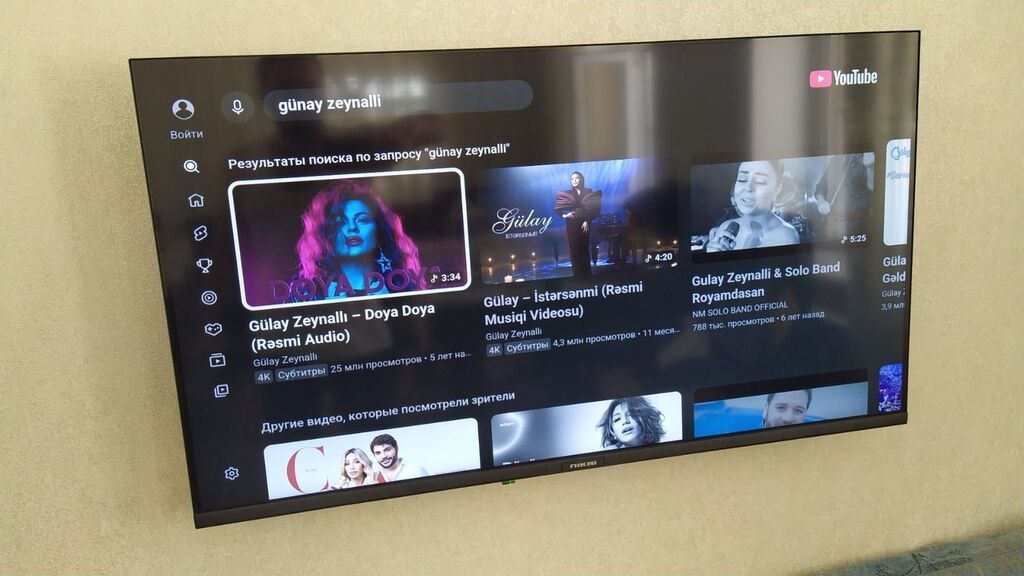 82 ekran smart tv Nikai Qiymet 160 azn. Unvan Ehmedli. Vesile🌹4545