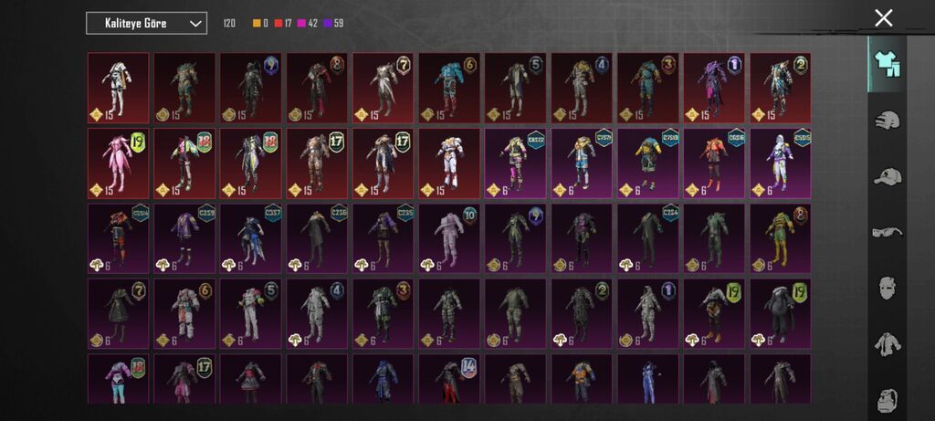 Tecili satıldıgına göre cox ucuca PUBG Mobile oyun hesabı – geniş skin