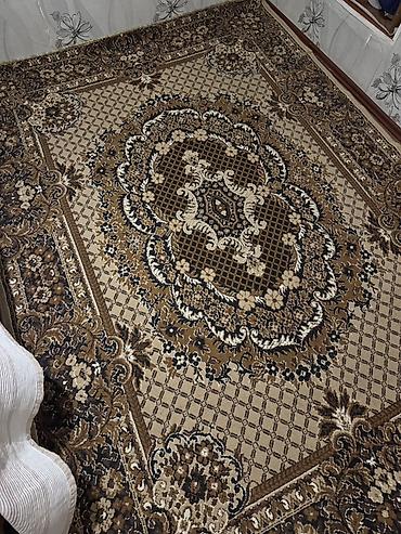 Xalça – klassik oriental naxışlı, bej-qəhvəyi-qara tonlarda - Ölçü - şəkil 3