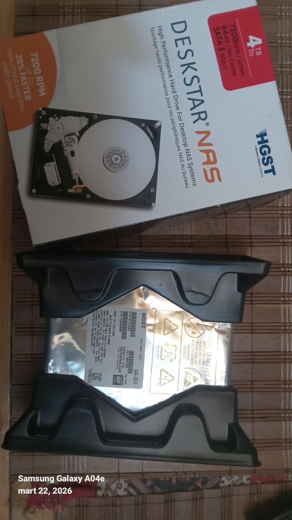 Daxili Sərt disk (HDD) Western Digital (WD), 4 TB, 7200 RPM, 3.5"