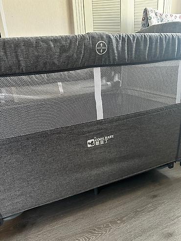 Manej çarpayı, 110*76*76. Yeni kimidir, çox az istifadə edilib. Matras - şəkil 4