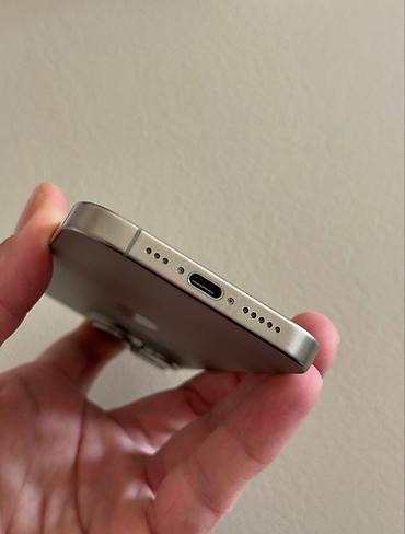 IPhone 15 Pro, 256 GB, Gümüşü, Zəmanət, Kredit, Simsiz şarj - şəkil 3