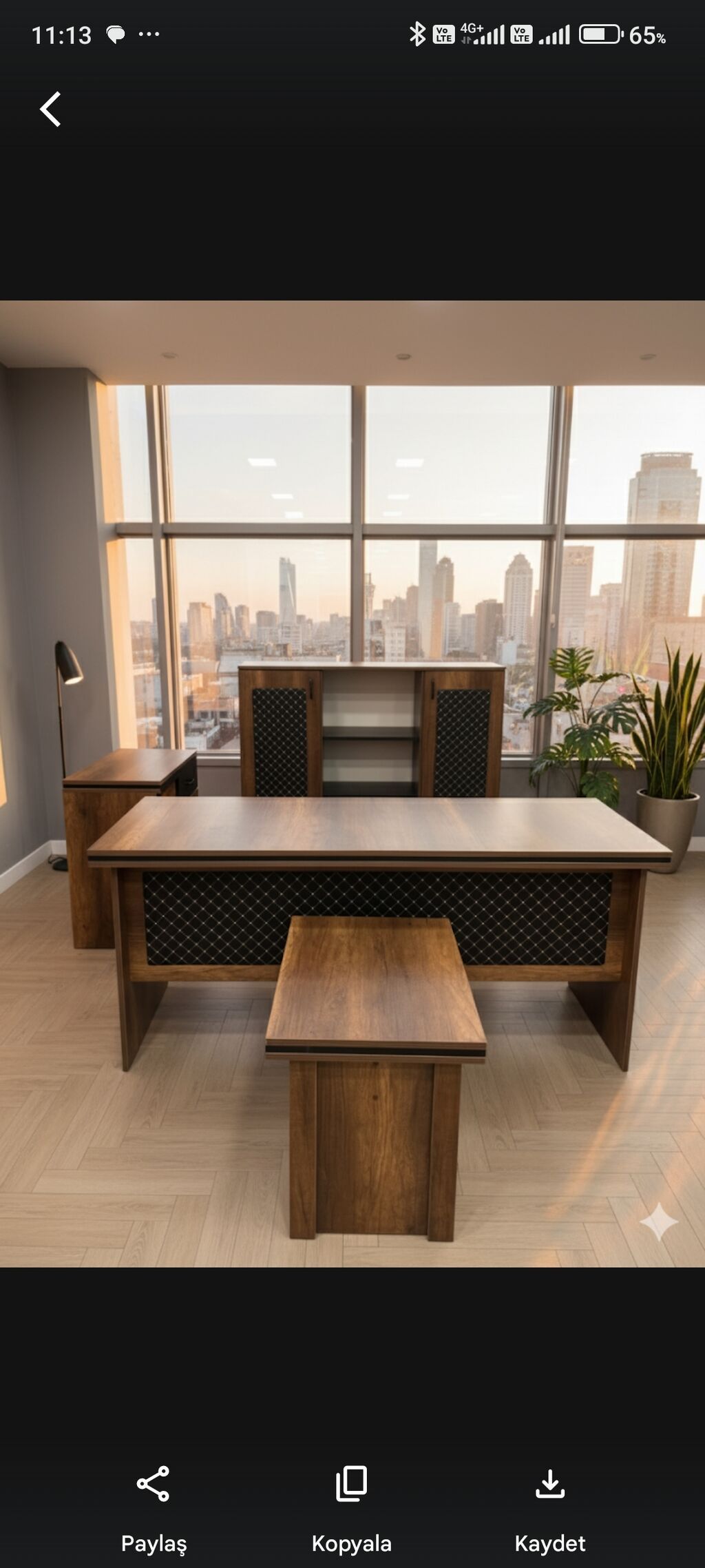 Yeni, Müdir üçün, Künc masa