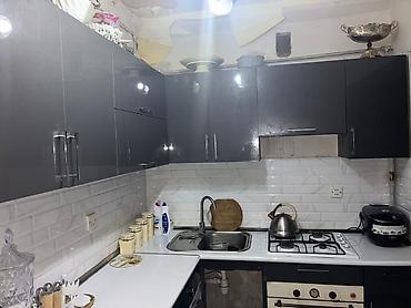 Mətbəx mebel dəsti – parlaq qrafit/boz rəng - Üst şkaflar: düz - şəkil 3