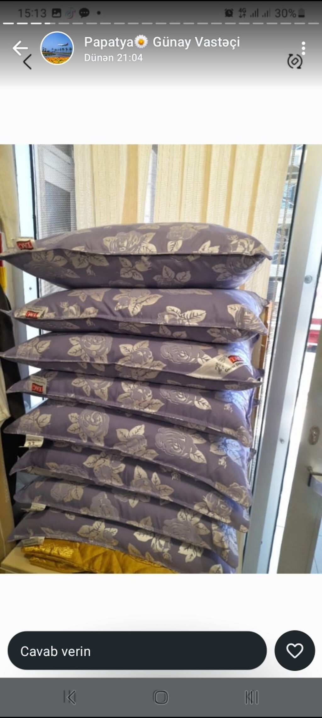 Balışlar satılır. toyuq tükündəndir