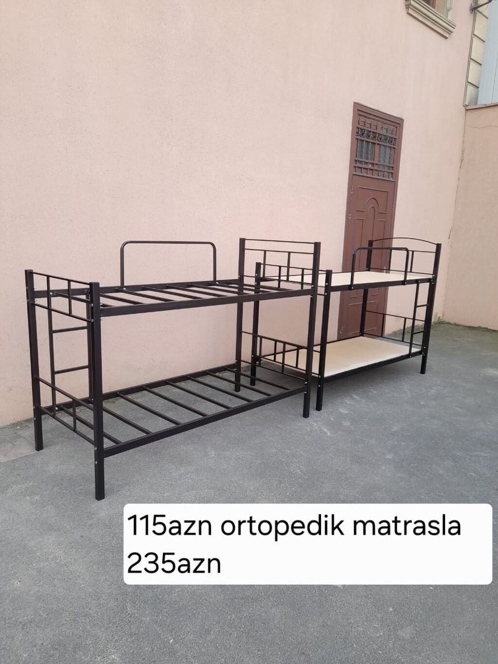 Yeni, Təknəfərlik çarpayı, Bazasız, Matras ilə, Siyirməsiz