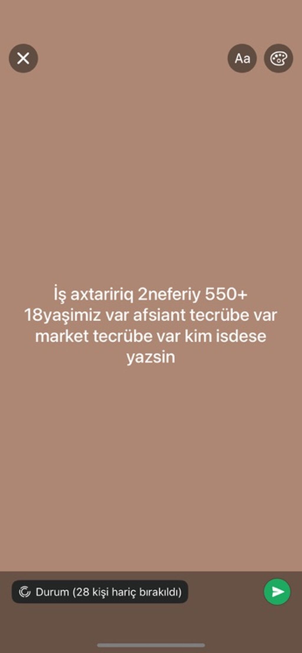 İş axtaran 2 nəfər – 18 yaş. Aşağıdakı sahələrdə təcrübə var: -