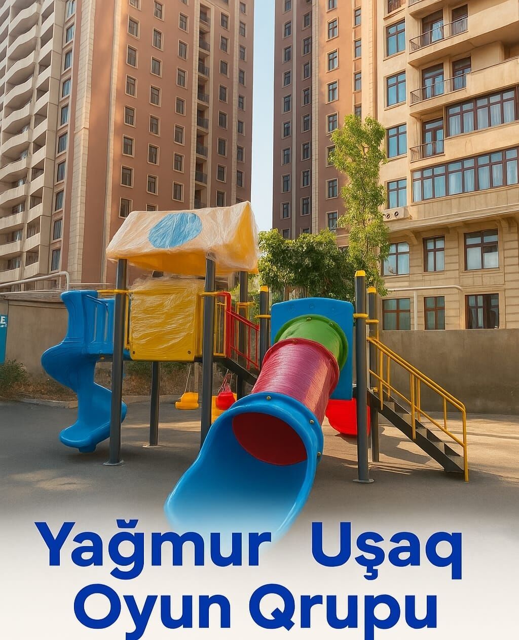 "Yağmur Plastik" firması olaraq keyfiyyətli uşaq oyun parklarını