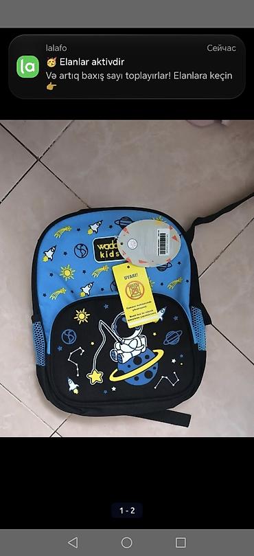 KAFF Waddell Kids məktəbəqabağı uşaq çantası – astronaut və kosmos - şəkil 3