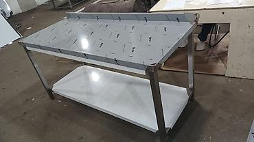 Paslanmayan poladdan istehsal olunmuş peşəkar mətbəx iş masası - - şəkil 5