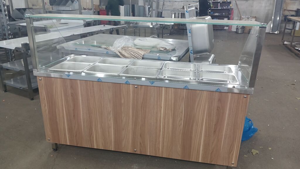 İctimai iaşə üçün bufet/özünəxidmət xətti komplekti - İsti yeməklərin